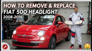 Fiat 500 Headlight Replacement Tutorial: Full Assembly Removal & Install (2008-2016)