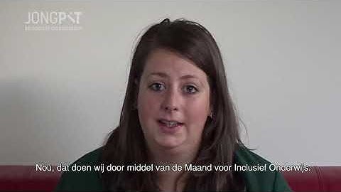 Inclusief onderwijs maand - Femke