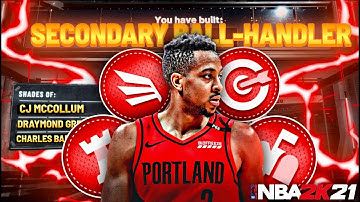 BEST RARE SECONDARY BALL HANDLER BUILD IN NBA 2K21! (CJ MCCOLLUM BUILD!) RARE BUILD SERIES VOL. 31