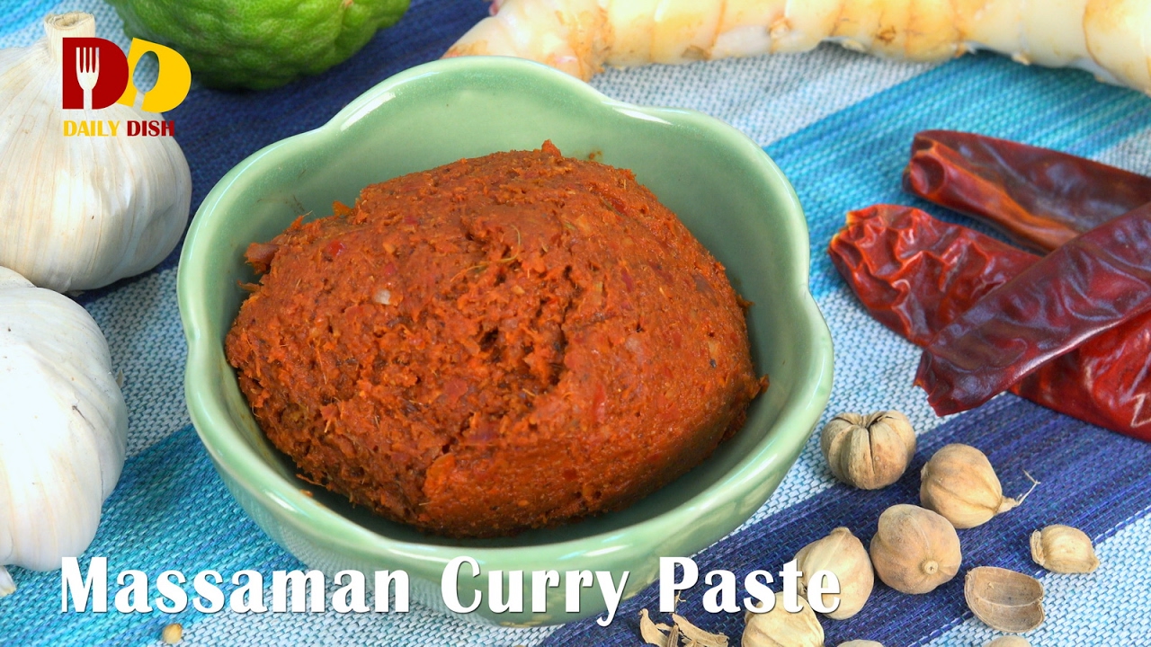 Massaman Curry Paste (Thai Food) พริกแกงมัสมั่น | Prik Gaeng Massaman