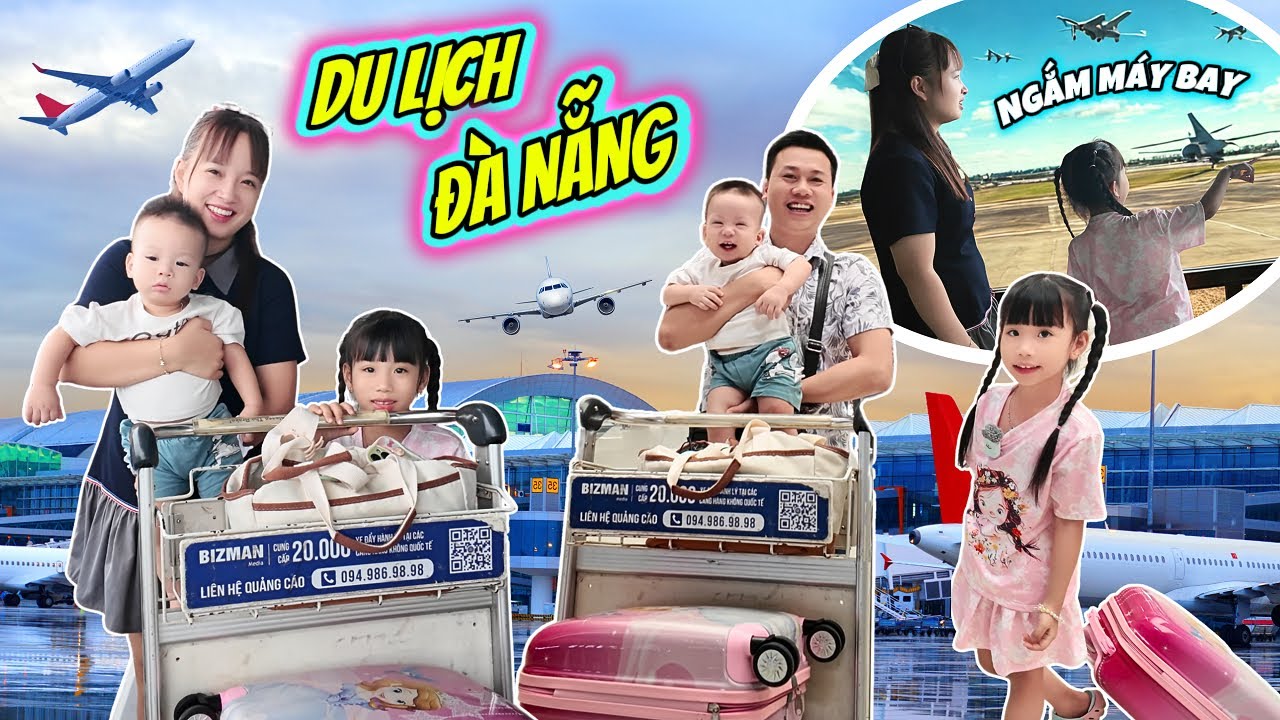 Gia Đình MiMi Tới Sân Bay Để Đi Du Lịch Đà Nẵng - Giấc Mơ Du Lịch Máy Bay Của MiMi Đã...