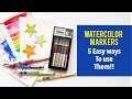 5 Easy Ways To Use Watercolor Markers!