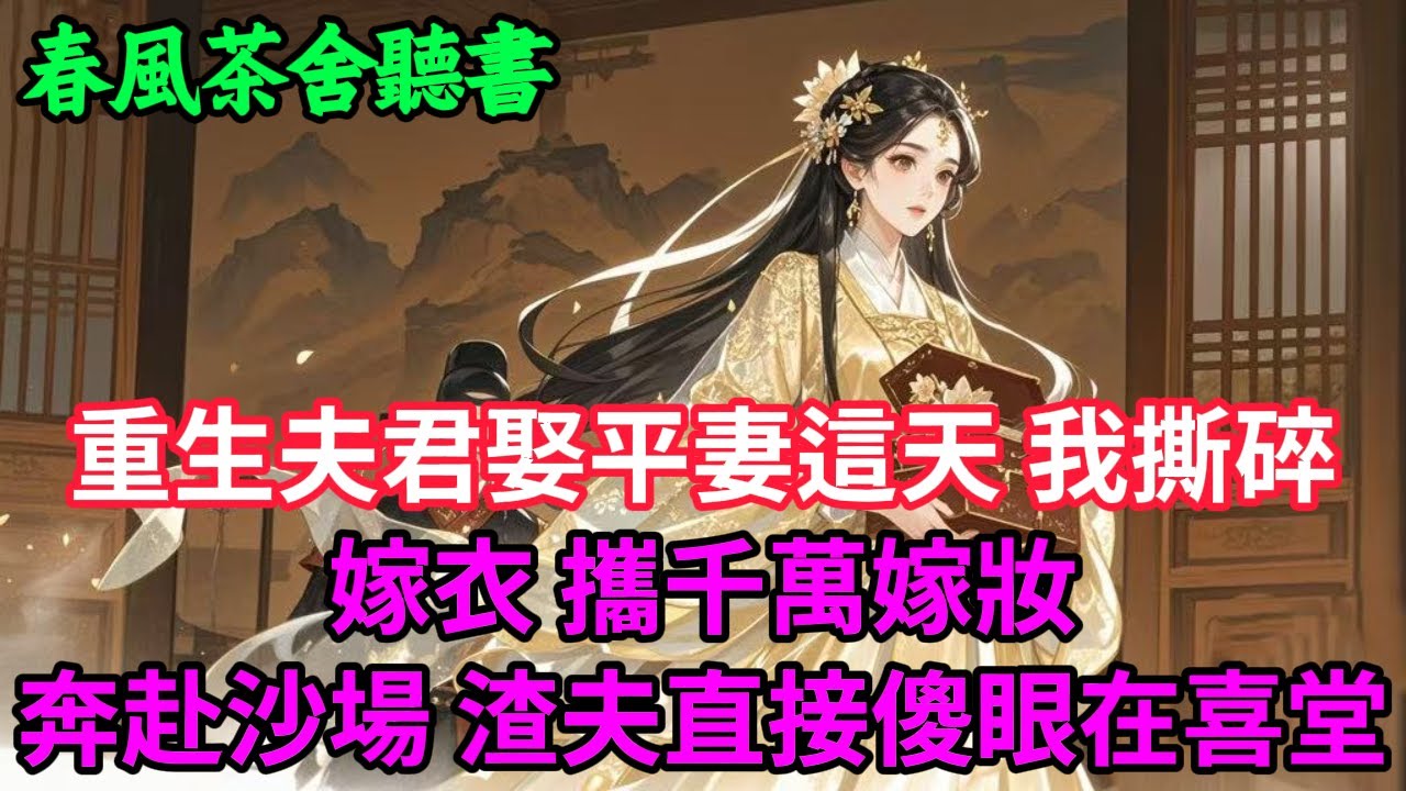 【完結爽文】重生夫君娶平妻這天 我撕碎嫁衣 攜千萬嫁妝奔赴沙場 渣夫直接傻眼在喜堂...#小説 #原創  #古言 #完結#爽文