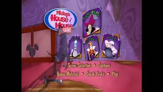 Mickeys House Of Villains 2002 Dvd Main Menu
