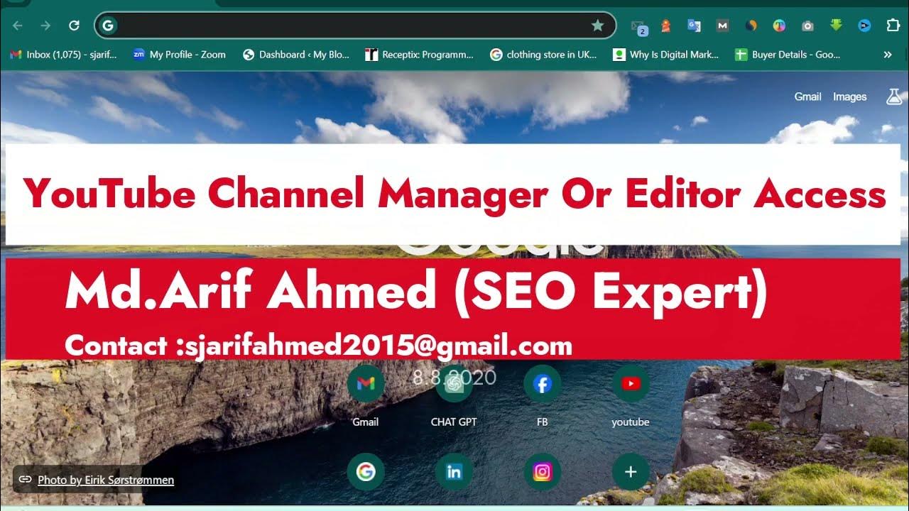 How to give youtube channel access buyer channel access youtube