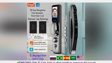 Wifi Tuya APP Face Recognition Smart Door Lock With Camera Video Call Voice Intercom Digital Door Lo