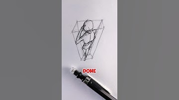 How to Draw in Perspective: The Cube Technique Explained #art #shorts #foryou #tutorial #satisfying
