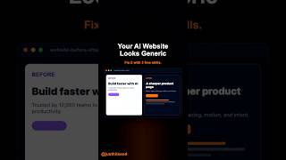 Stop Your AI Websites Looking Generic #claudecode #claude