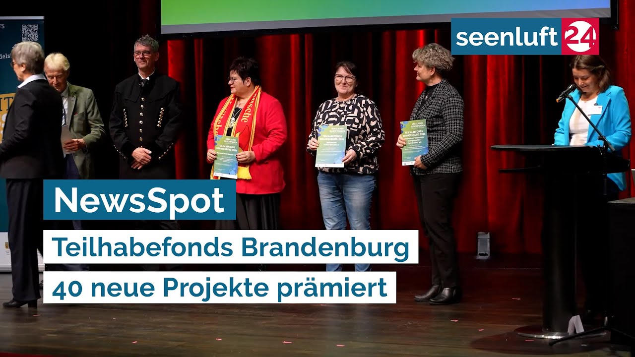 NewsSpot: Auszeichnungsrunde zum Teilhabefonds Brandenburg