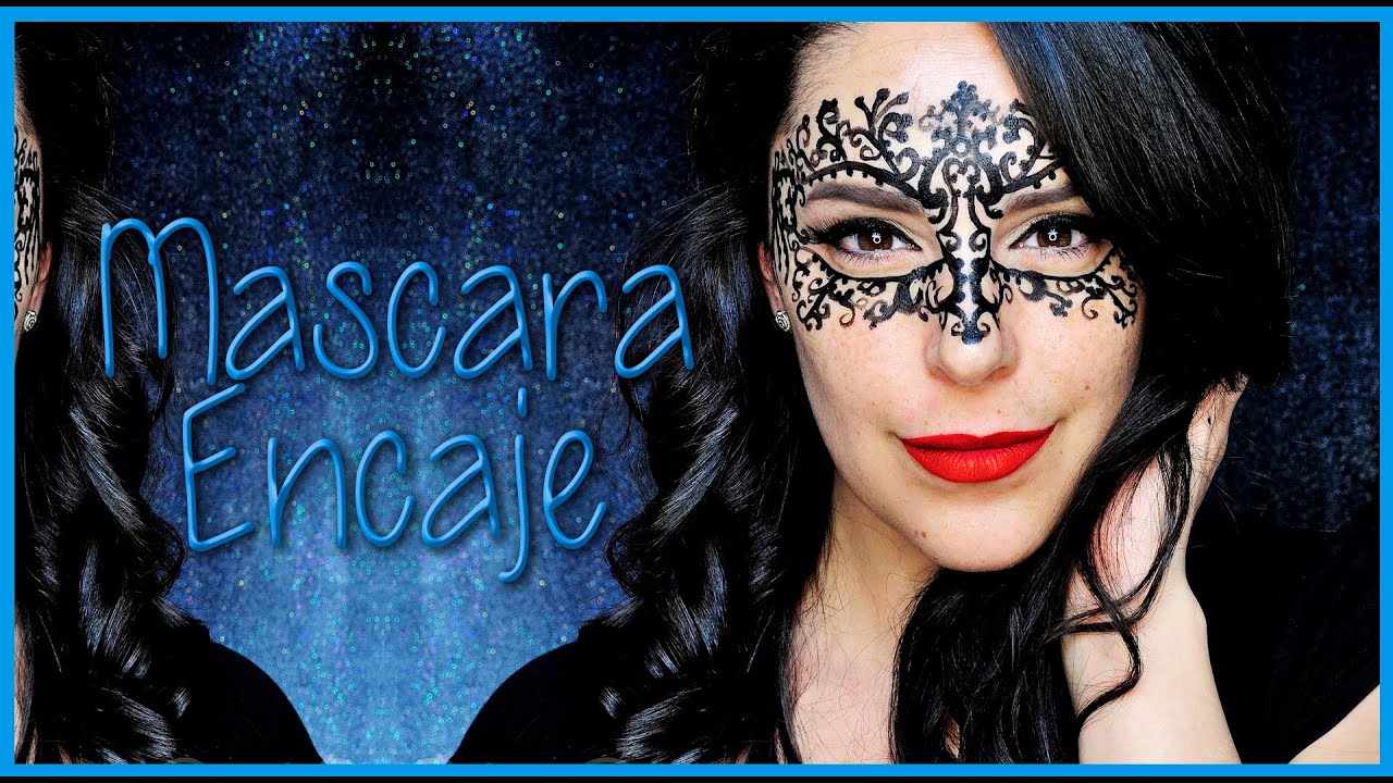 Máscara de encaje pintada tutorial maquillaje fácil Fantasía #71 | Silvia  Quiros - YouTube