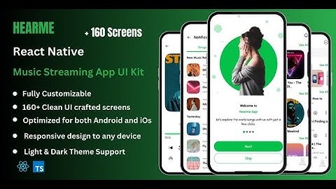 Hearme - Music Streaming & Podcast React Native App Ui Kit