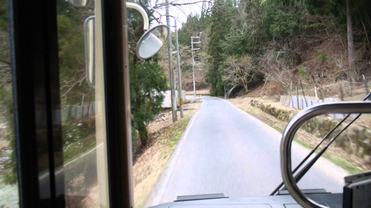 【前面展望】出町柳駅～鞍馬～広河原【京都バス･桜と雪の狭隘路線】