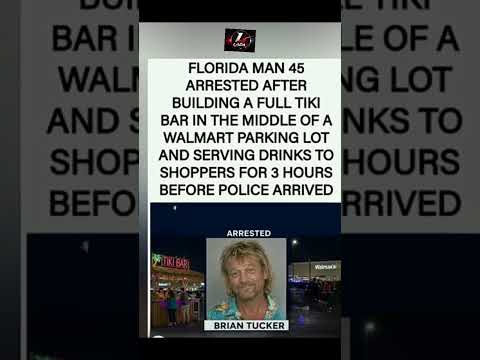 Florida man's Walmart tiki bar 🍹🛒 #OnlyInFlorida