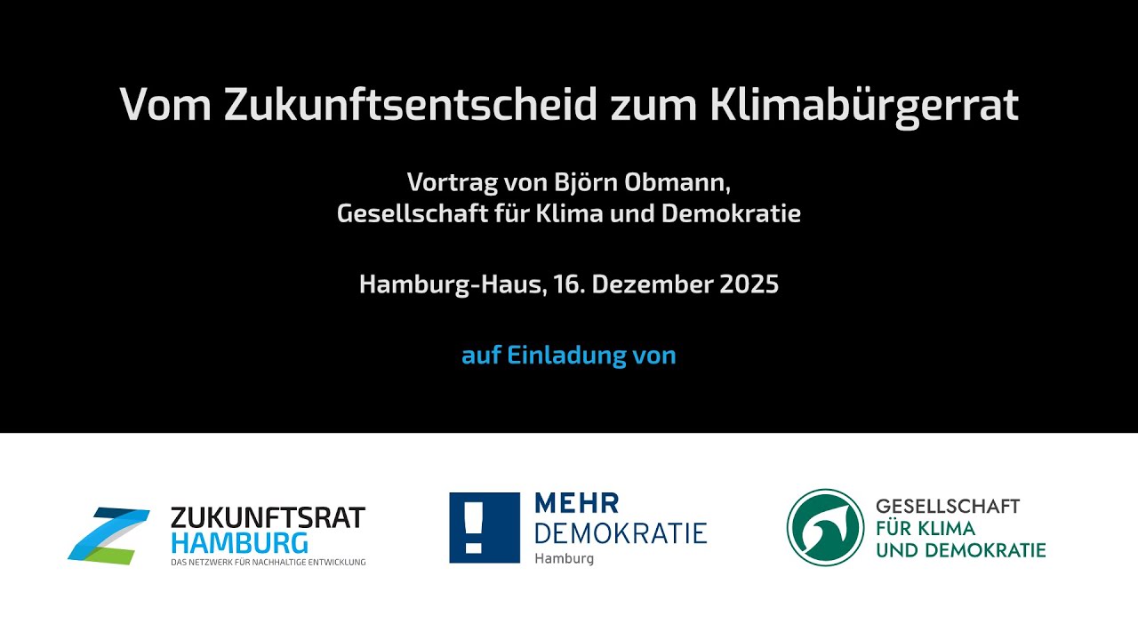 Ein Klimabürgerrat für Hamburg?