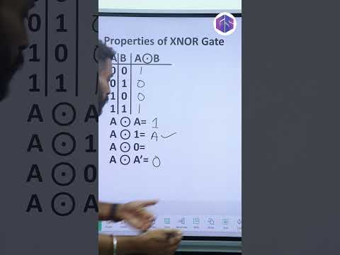 XNOR 🔘 Gate Properties #digitalelectronics #computer #cbse #gatesmashers #shorts #ytshorts