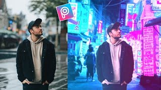 Neon Photo Editing | New PicsArt Background Change photo Editing | #PicsArt Editing | #D_S_C Editor screenshot 4