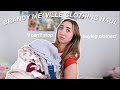 Brandy melville tryon clothing haul spring 2024