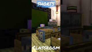 Classroom in Minecraft | #minecraftbuilds #minecraftvideos #minecraftshorts #classroom #school