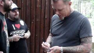 James Hetfield of Metallica - meet &amp; greet - part II- Sonisphere Athens June 24, 2010