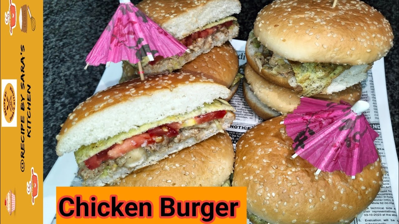 Egg Chicken Burger Street Style Chicken Burger 10 minute recipe