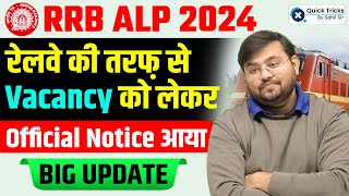 Railway ALP New Vacancy 2024 | RRB ALP Latest News | ALP  2024 Vacancy Update | RRB ALP Vacancy 2024