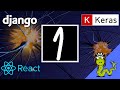 Django with AI | MNIST dataset handwritten Image Classifier in Python | Django and React js - #1