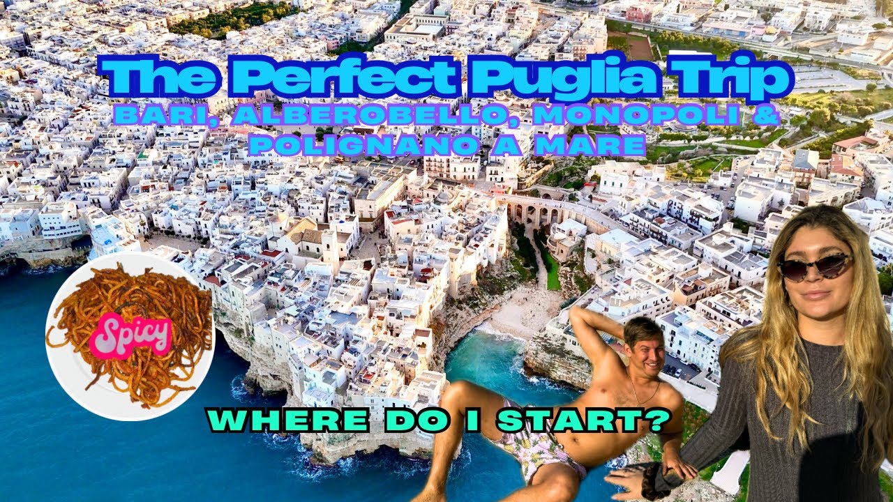 🇮🇹Perfect Puglia Roadtrip & Itinerary, Bari, Polignano A Mare, Monopoli & Alberobello from Napoli🇮🇹
