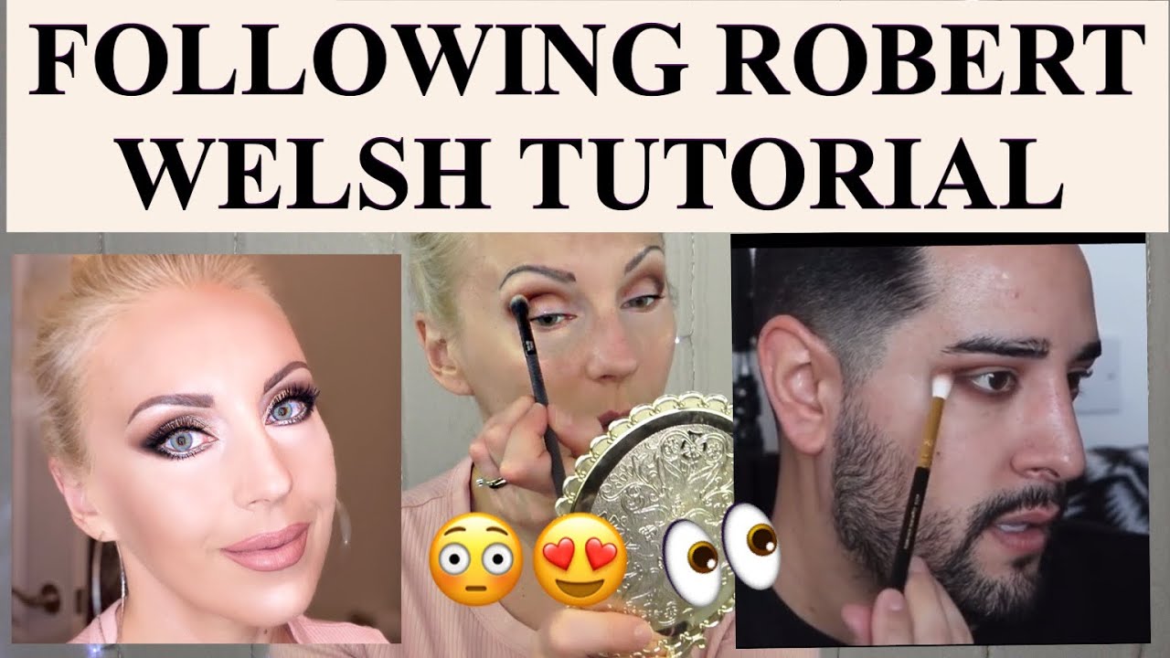 FOLLOWING ROBERT WELSH MAKEUP TUTORIAL, PRO MUA TIPS YouTube