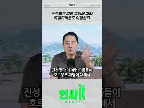 호르무즈 파병 결정에 따라 핵심지지층도 이탈한다