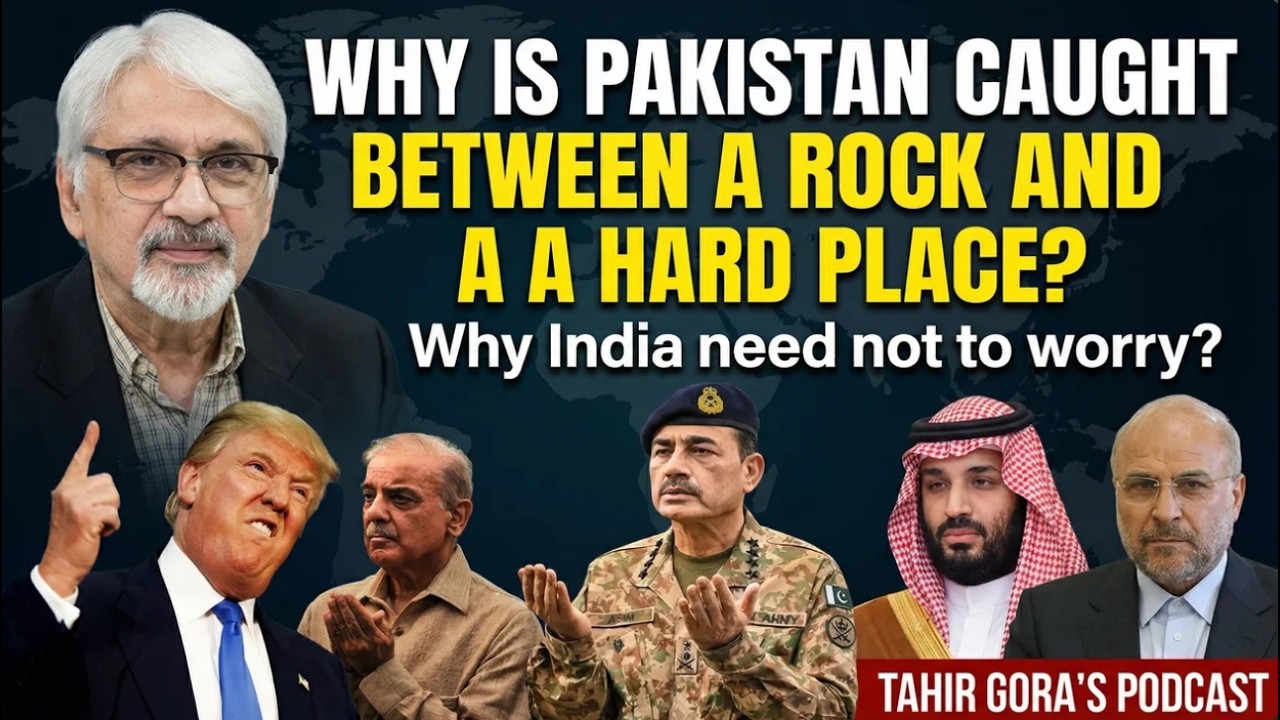Why is Pakistan caught between a rock and a hard place?Why India need not to worry?TahirGora Podcast