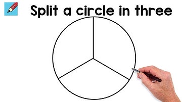 How to split a circle into three real easy