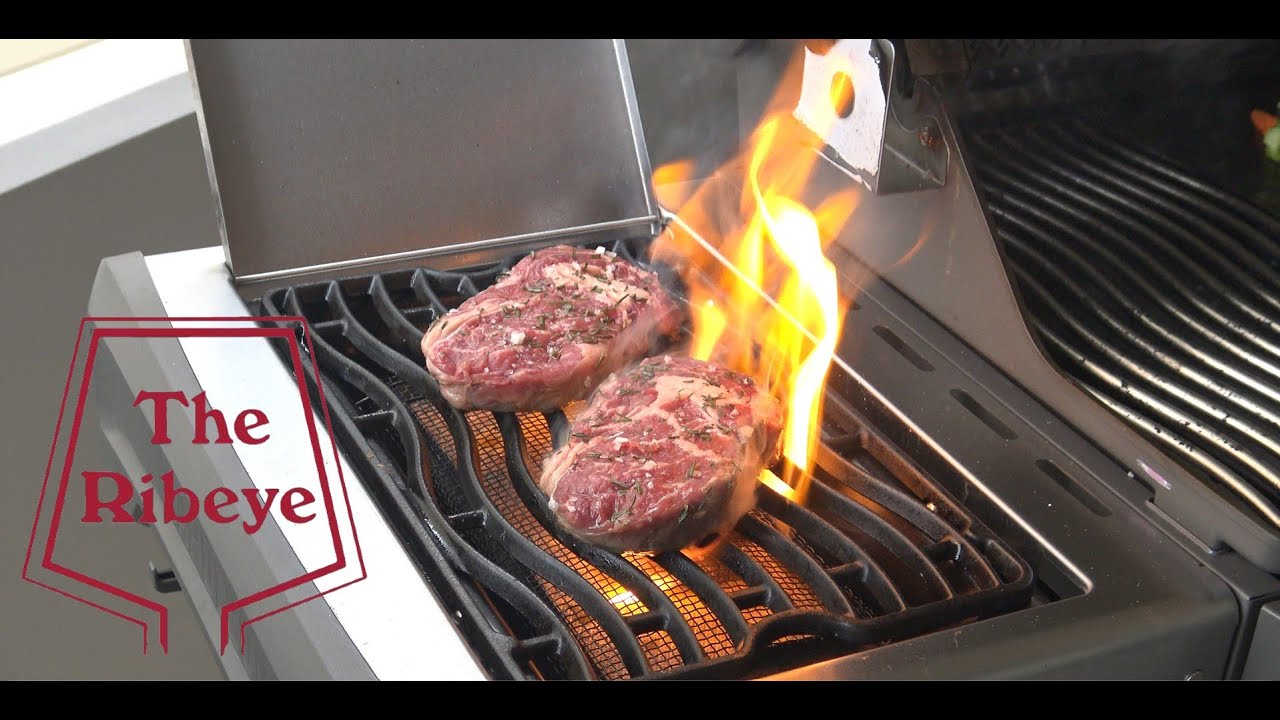 how to grill ribeye steak on gas grill YouTube