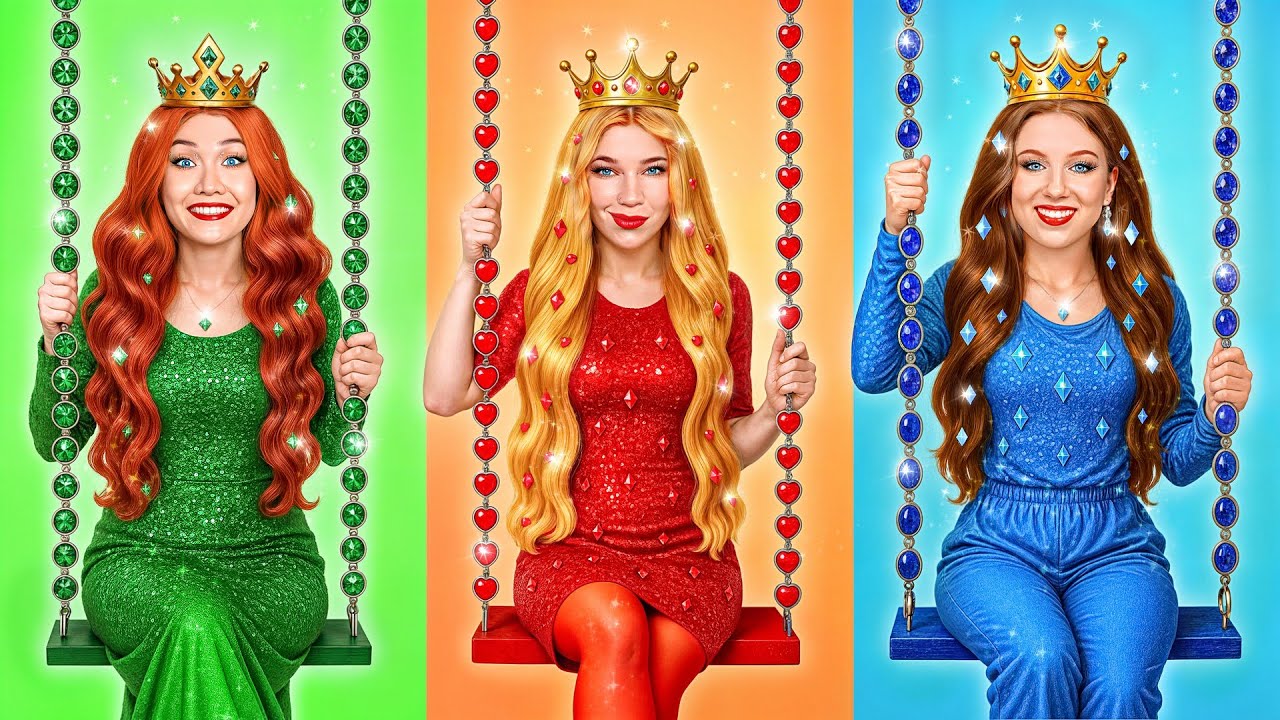 Девушка Рубин, Бриллиант и Изумруд в Школе от Multi DO Girls