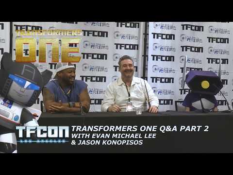Transformers One Q&A Part 2 with Jazz & Shockwave voice actors Evan Michael Lee & Jason Konopisos