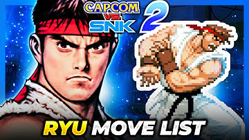 RYU MOVE LIST - Capcom vs. SNK 2: Mark of  the Millenium 2001 (CVS2)