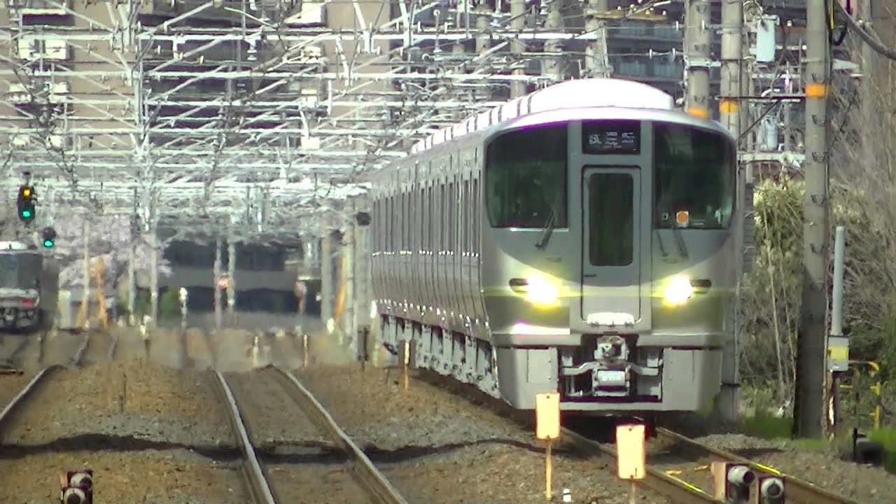 阪和線 225系5100番台 5000番台 阪和線新車】225系5000番台2次車(5100番台）6両編成 試運転通過＠島本