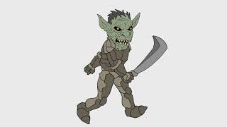 Orc Spoof Character, how to create Walk Cycle for animation