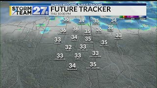 Turning colder with some snow tonight
