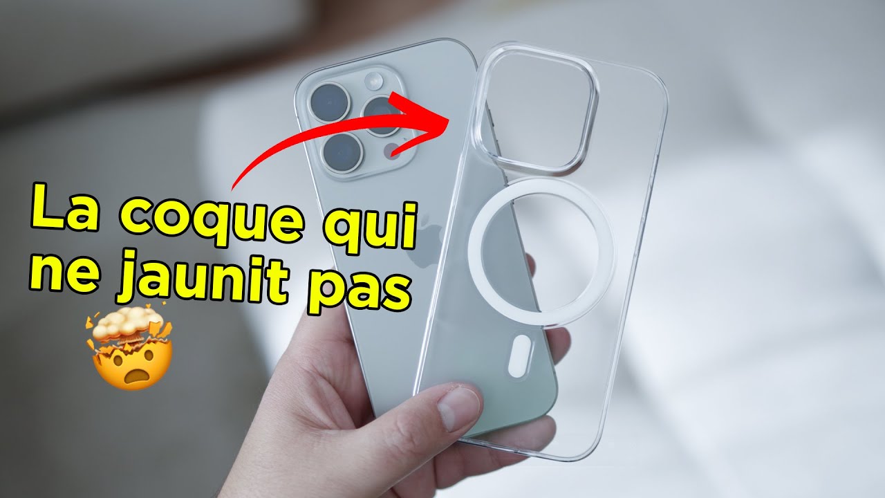 Vous n'avez jamais vu une coque iPhone aussi transparente (et qui ne jaunit pas) ! 🤯