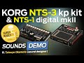 KORG Nu:Tekt NTS-1 mkII &amp; NTS-3 kaoss pad (SOUND DEMO -NO TALKING Superbooth 2024)