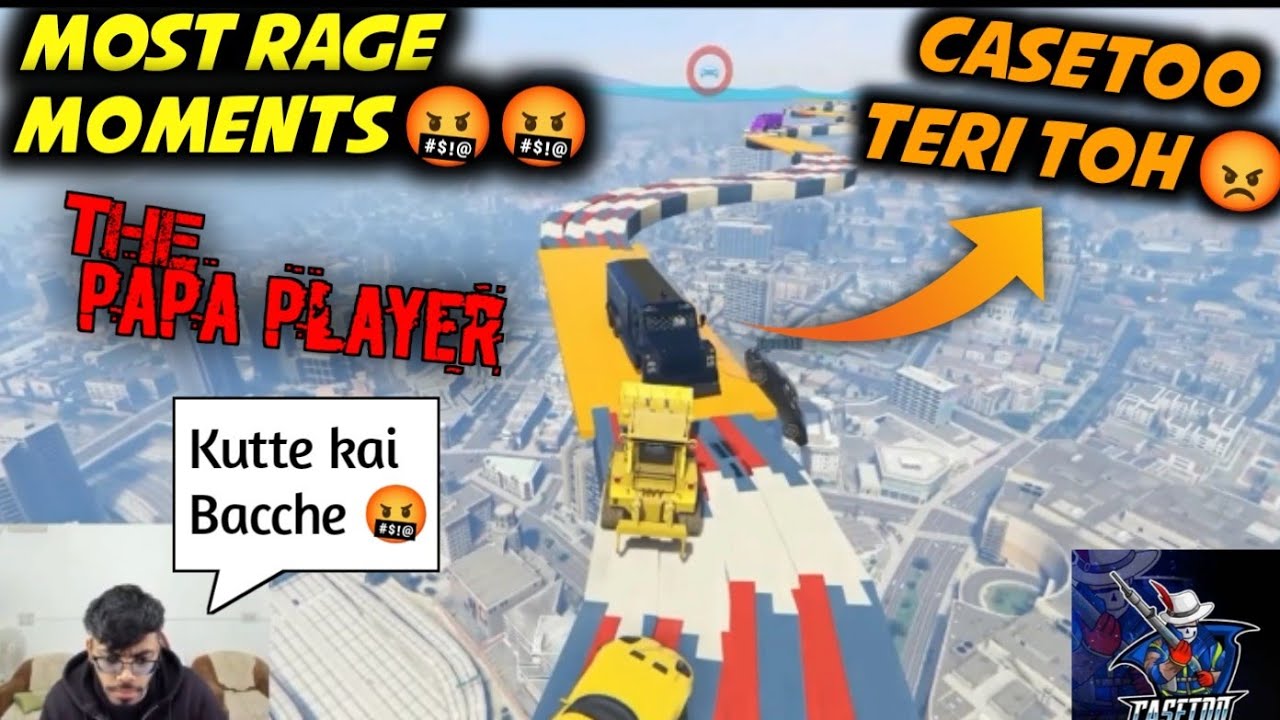 Casetoo GTA v Angry Moments || Funny Moments of Casetoo in GTA v