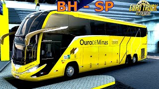 ETS2 Viagem de Ônibus com o G8 1600 LD Rumo São Paulo no Mapa EAA