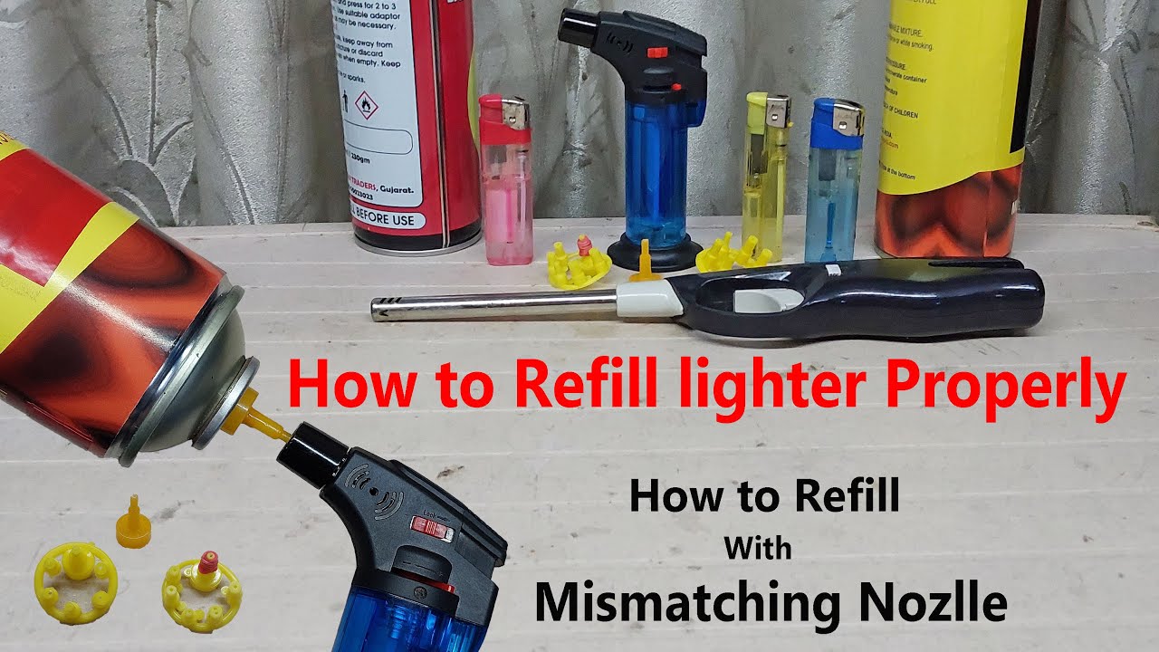 How to refill Gas Lighter.How to refill Cigarette Lighter. How to