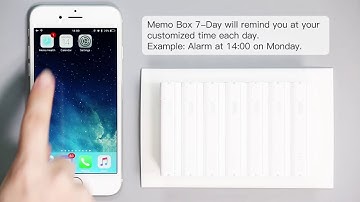 Memo Box Smart Weekly Pill Box Tutorial: How to Customize Alarm for Meds Taken at Different Times