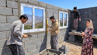 🔥🏠 Installing a heater in Ali's room and building walls and windows in Abu's room
