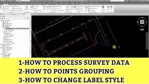 Getting Start Civil 3d 2018 Tutorial | Import Survey Data|Survey Points Grouping |Process Line Works