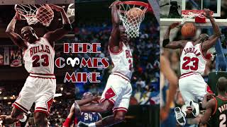 Here Comes Mike .All 6 Michael Jordan Dunks Off Missed Free-Throws