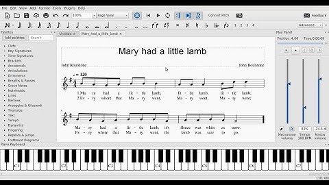 MuseScore_Lesson 2: Adding Lyrics to your notes