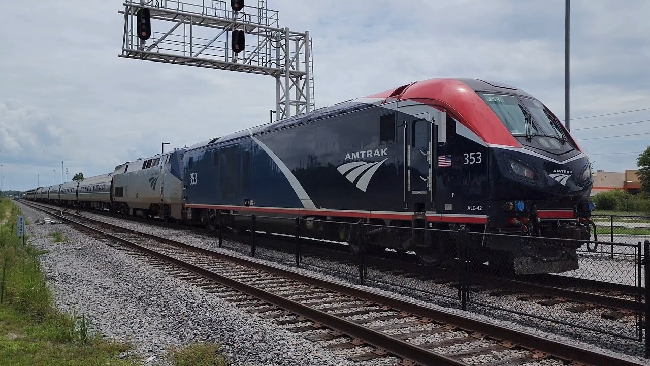 Amtrak Silver Star 91 Silver Meteor 98 At Poinciana Sunrail Station amtrak-silver-star-91-silver-meteor-98-at-poinciana-sunrail-station