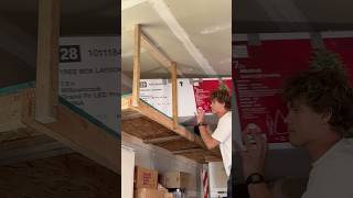 Simple garage overhead storage #carpentry #woodcraft #woodshop #custom #interior #tools #home